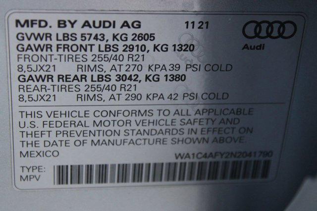 used 2022 Audi SQ5 car, priced at $39,999