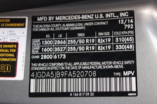 used 2015 Mercedes-Benz M-Class car, priced at $13,999