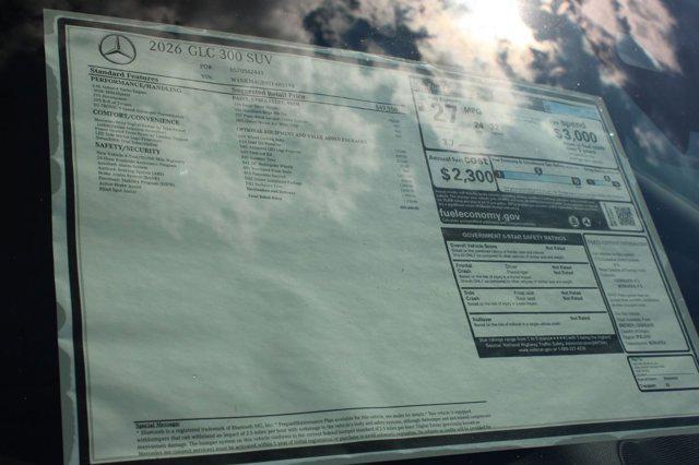 new 2026 Mercedes-Benz GLC 300 car, priced at $59,600