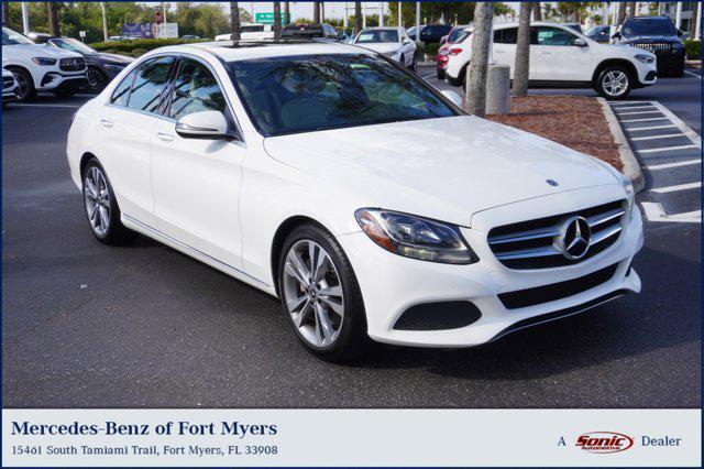 used 2018 Mercedes-Benz C-Class car, priced at $15,999