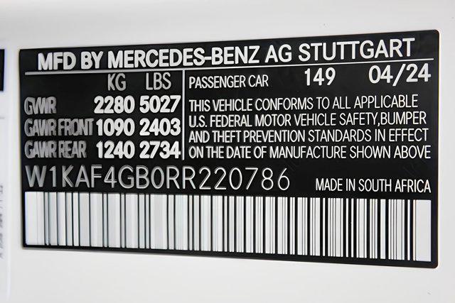 used 2024 Mercedes-Benz C-Class car, priced at $55,505