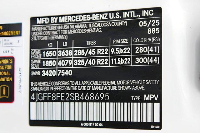 new 2025 Mercedes-Benz GLS 580 car, priced at $126,160
