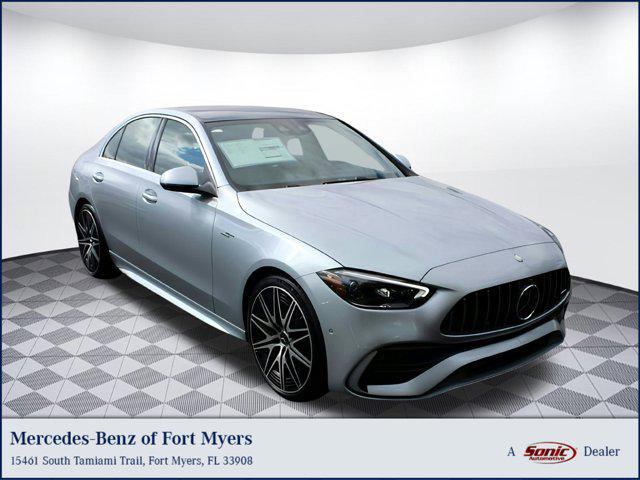 new 2025 Mercedes-Benz AMG C 43 car, priced at $77,590