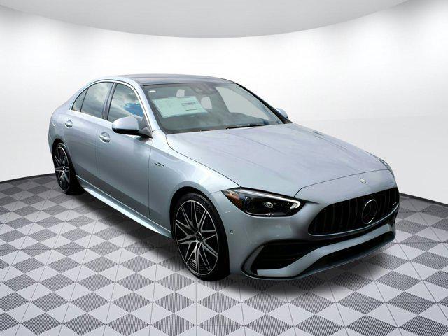 new 2025 Mercedes-Benz AMG C 43 car, priced at $77,590