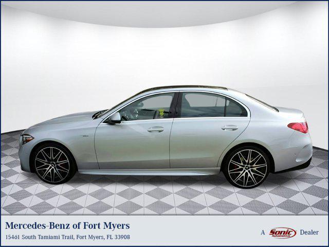 new 2025 Mercedes-Benz AMG C 43 car, priced at $77,590