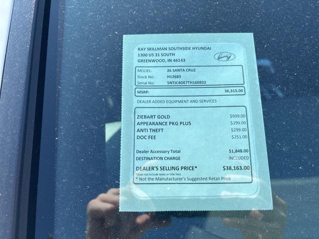 new 2026 Hyundai SANTA CRUZ car, priced at $36,315