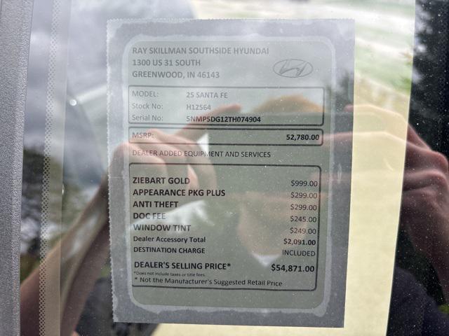 new 2026 Hyundai SANTA FE HEV car, priced at $52,780