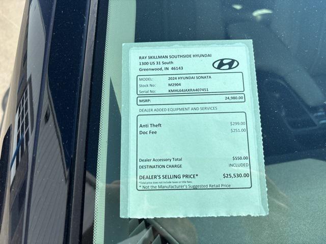 used 2024 Hyundai Sonata car, priced at $23,995