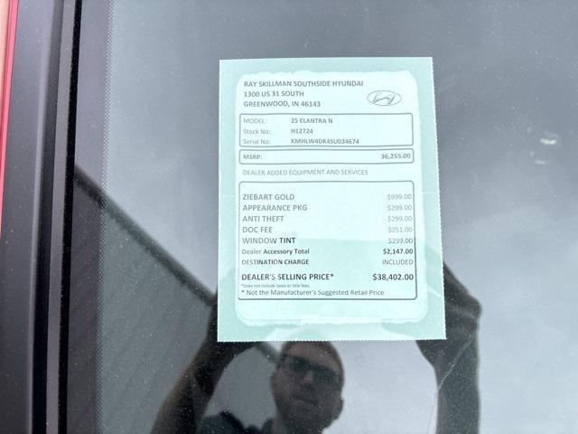 new 2025 Hyundai ELANTRA N car, priced at $35,230