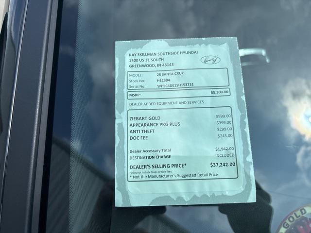 new 2025 Hyundai SANTA CRUZ car, priced at $34,800
