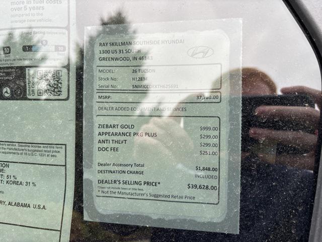 new 2026 Hyundai Tucson car, priced at $37,780