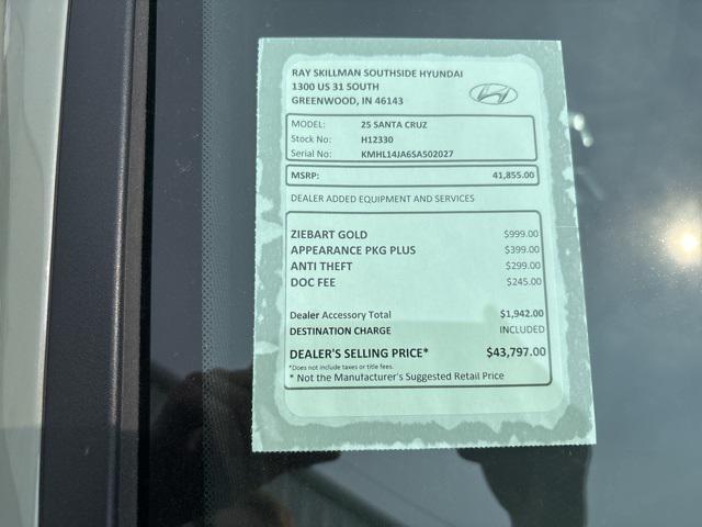 new 2025 Hyundai SANTA CRUZ car, priced at $35,535