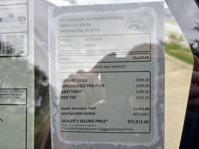 new 2025 Hyundai TUCSON Hybrid car, priced at $42,885