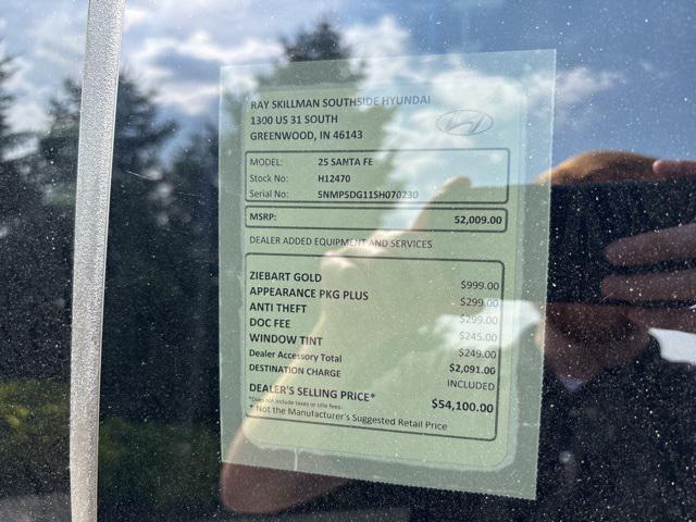 new 2025 Hyundai SANTA FE HEV car, priced at $51,009