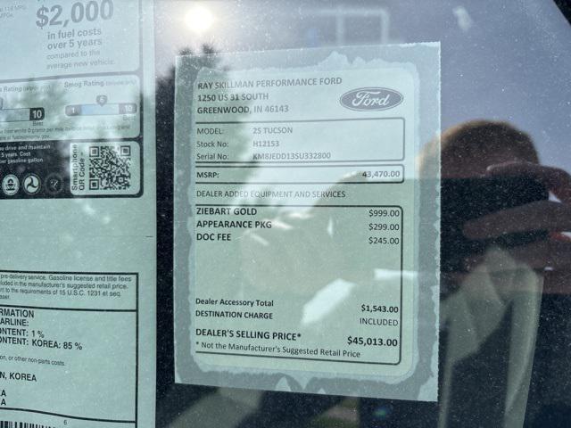 new 2025 Hyundai TUCSON Hybrid car, priced at $43,470