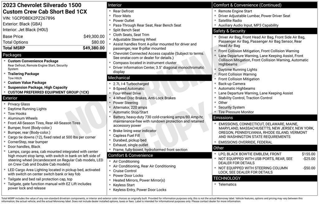 used 2023 Chevrolet Silverado 1500 car, priced at $32,000