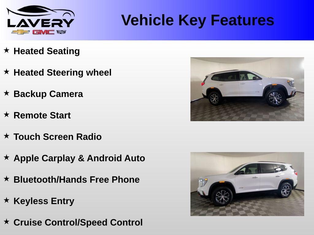 used 2025 GMC Acadia car, priced at $45,900