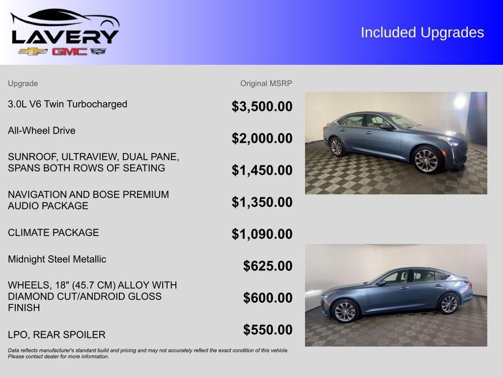 used 2024 Cadillac CT5 car, priced at $43,000