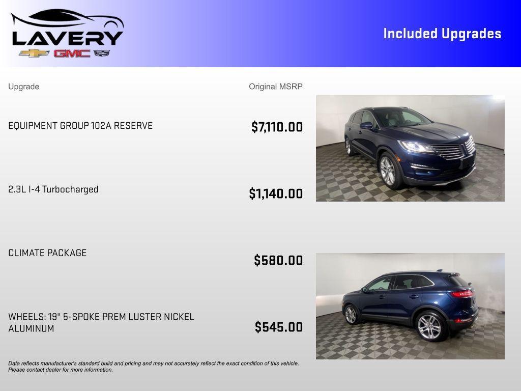 used 2015 Lincoln MKC car, priced at $10,000
