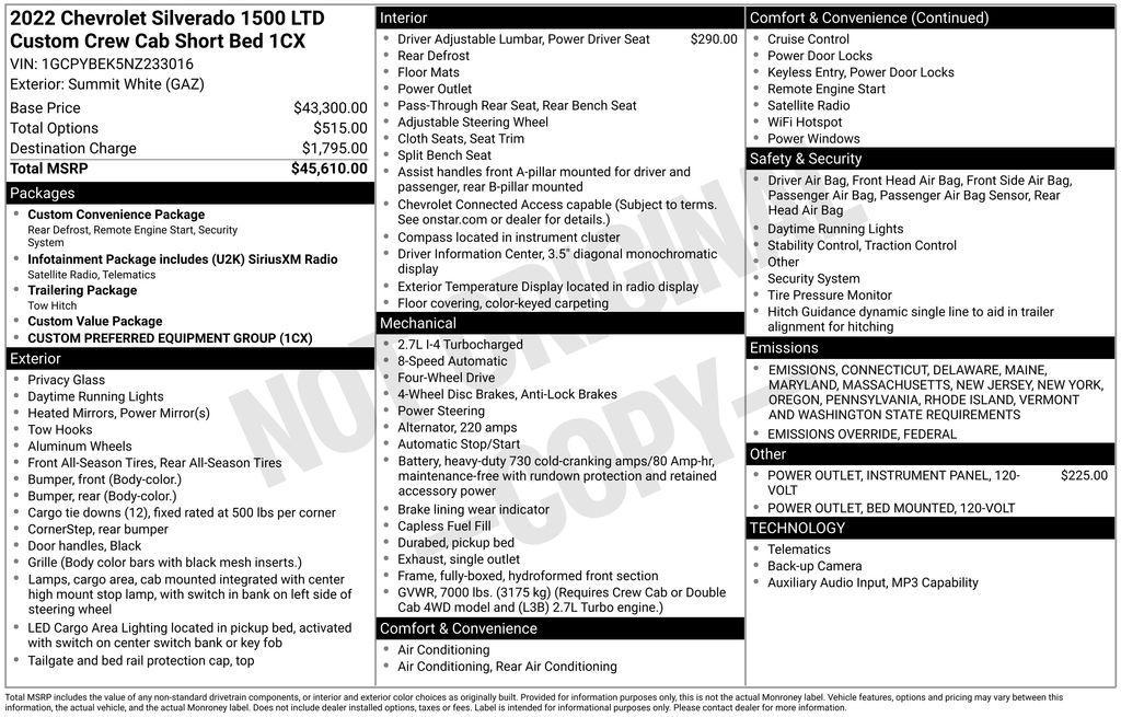 used 2022 Chevrolet Silverado 1500 Limited car, priced at $23,500