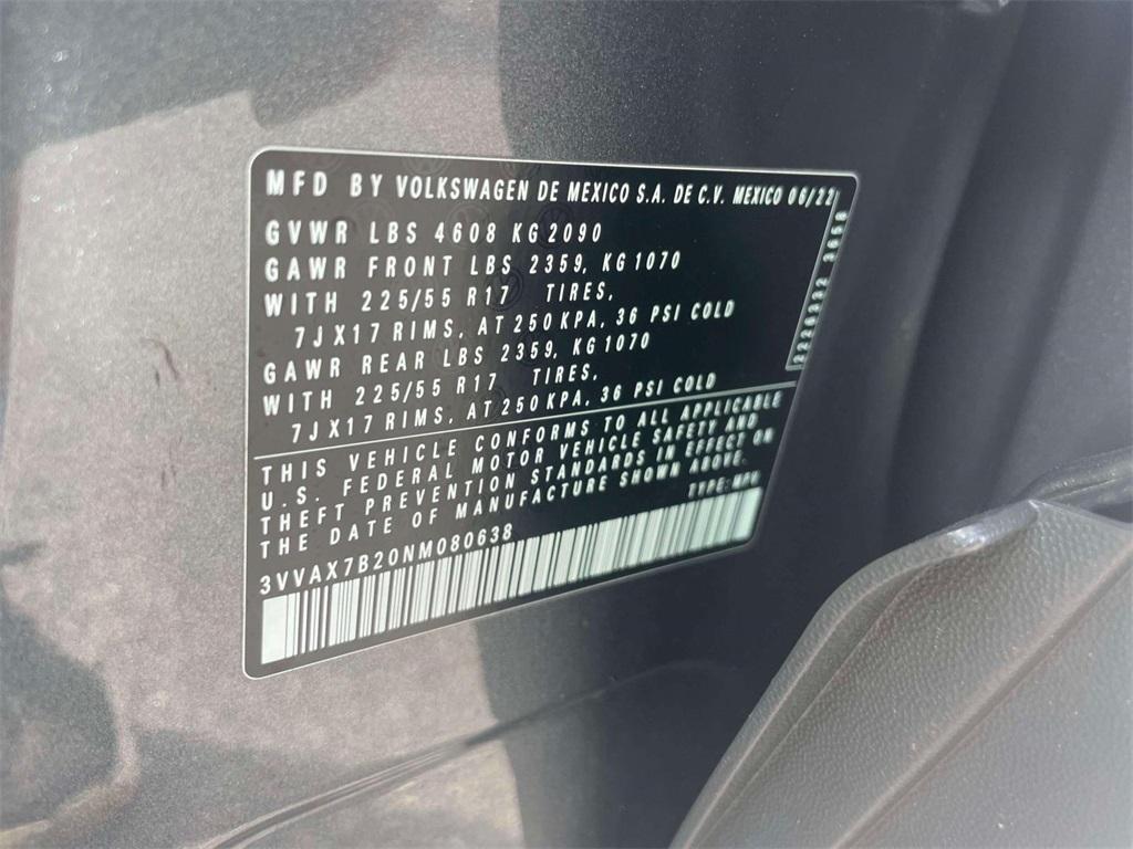used 2022 Volkswagen Taos car, priced at $20,995