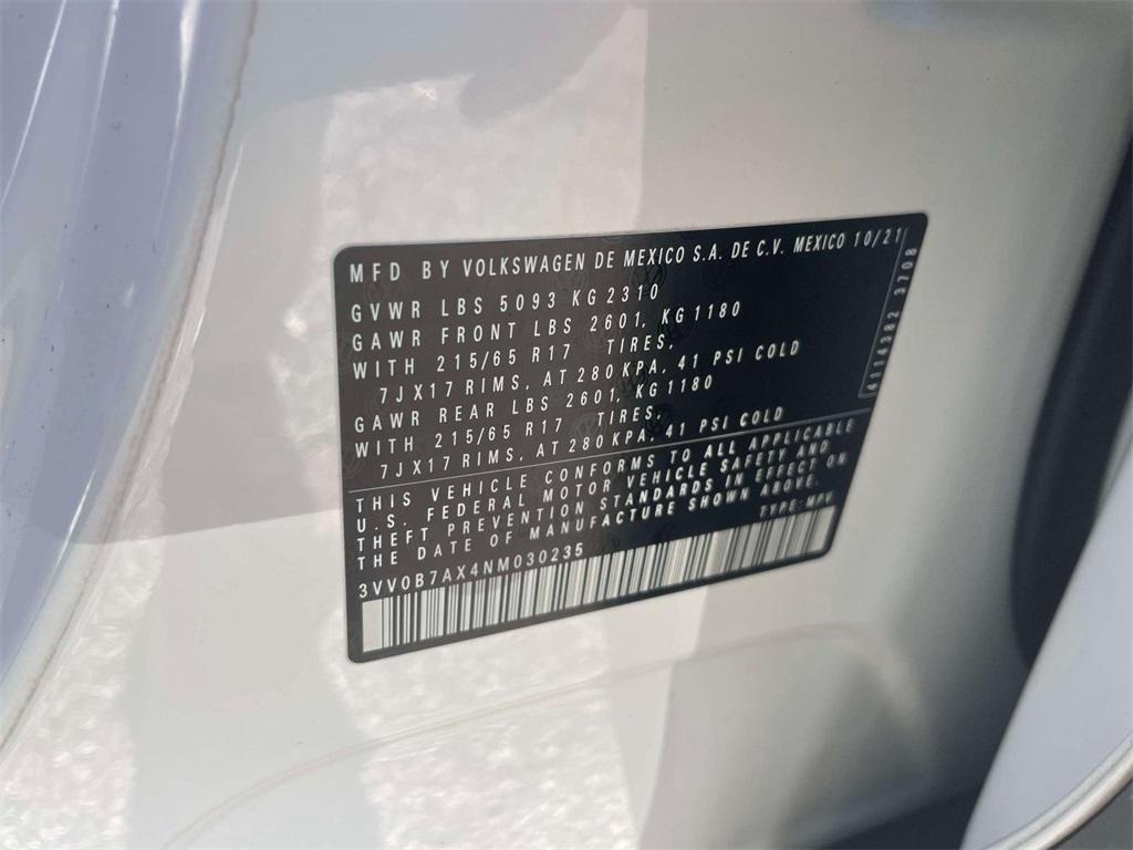 used 2022 Volkswagen Tiguan car, priced at $19,900