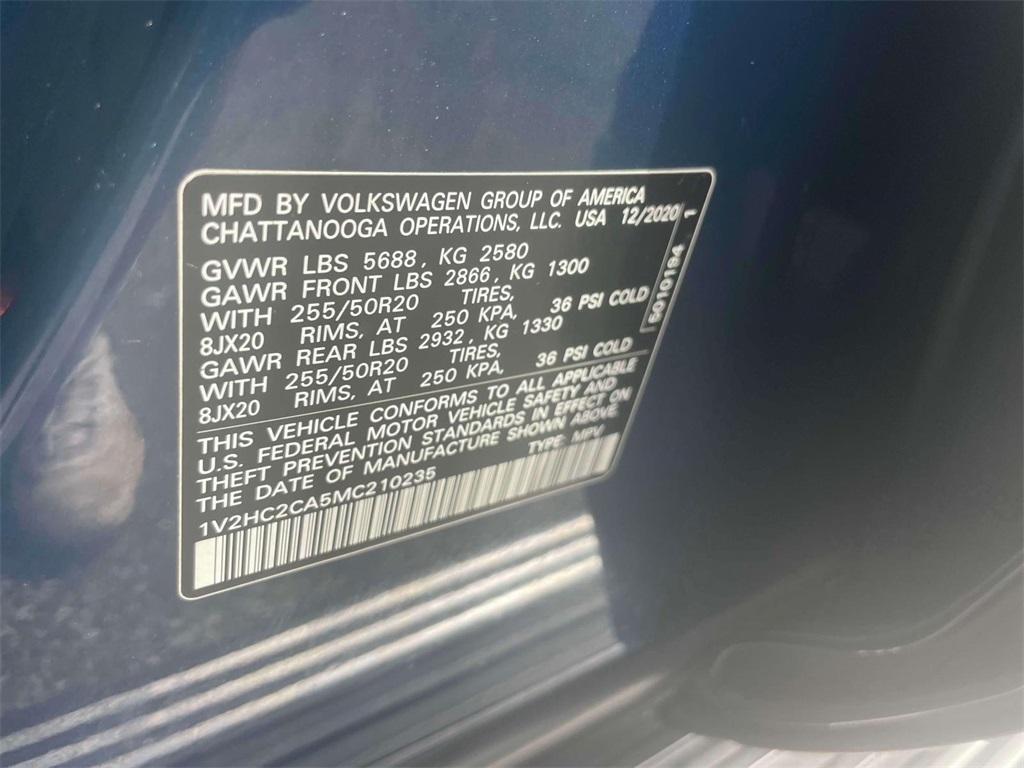 used 2021 Volkswagen Atlas Cross Sport car, priced at $24,900