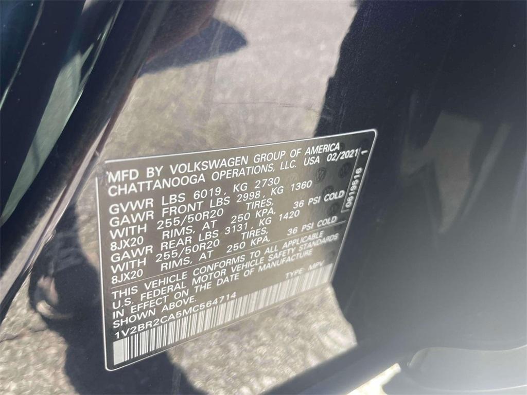 used 2021 Volkswagen Atlas car, priced at $23,800