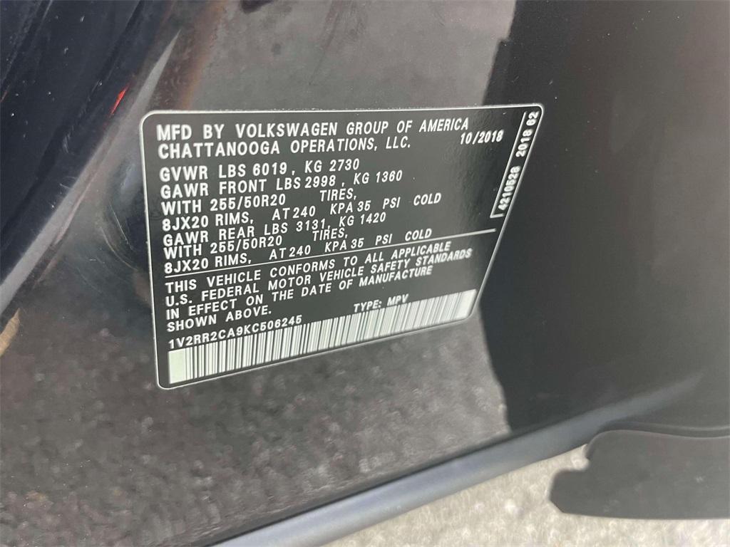 used 2019 Volkswagen Atlas car, priced at $22,900