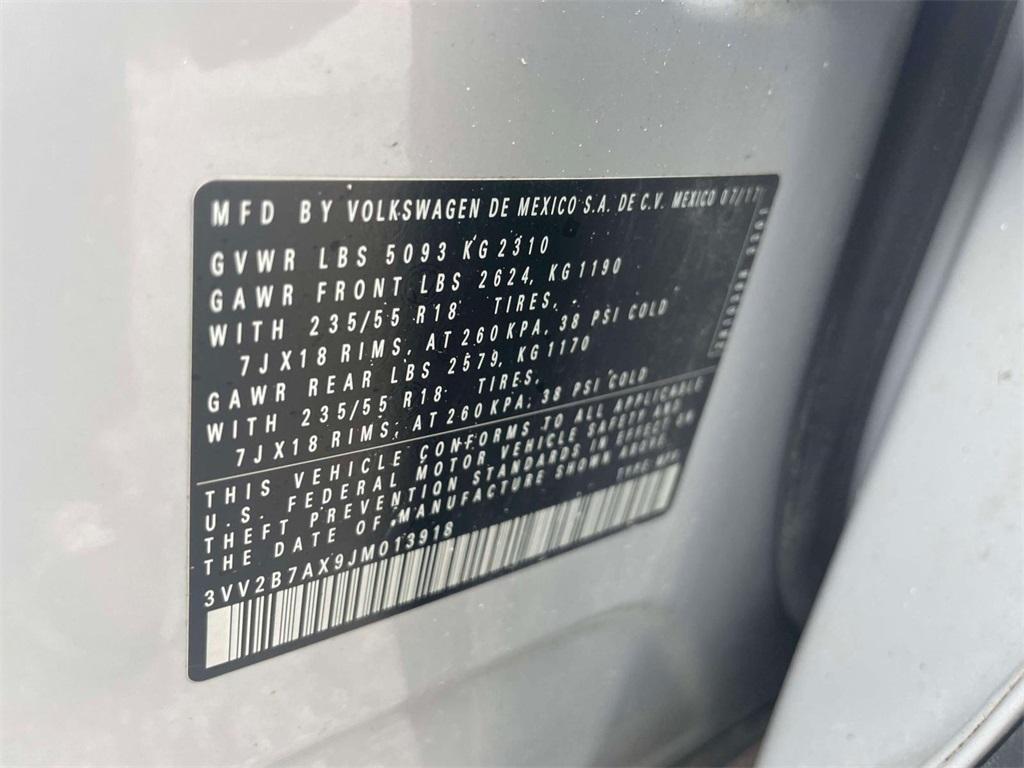 used 2018 Volkswagen Tiguan car, priced at $16,250