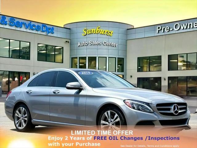 used 2015 Mercedes-Benz C-Class car, priced at $14,998
