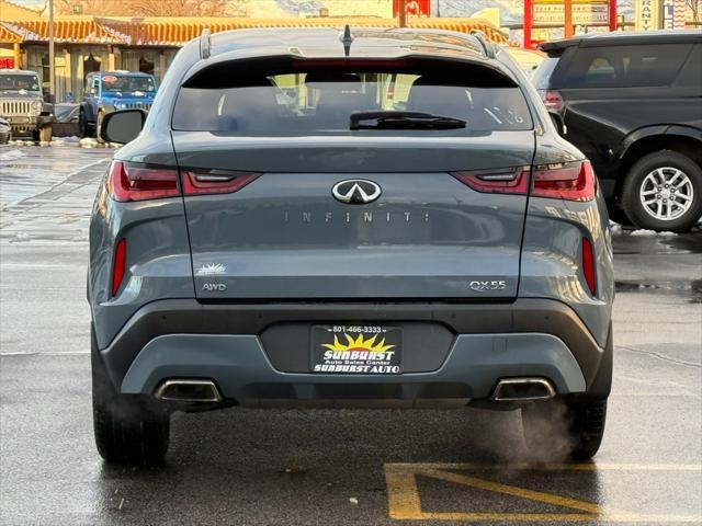 used 2022 INFINITI QX55 car, priced at $31,498