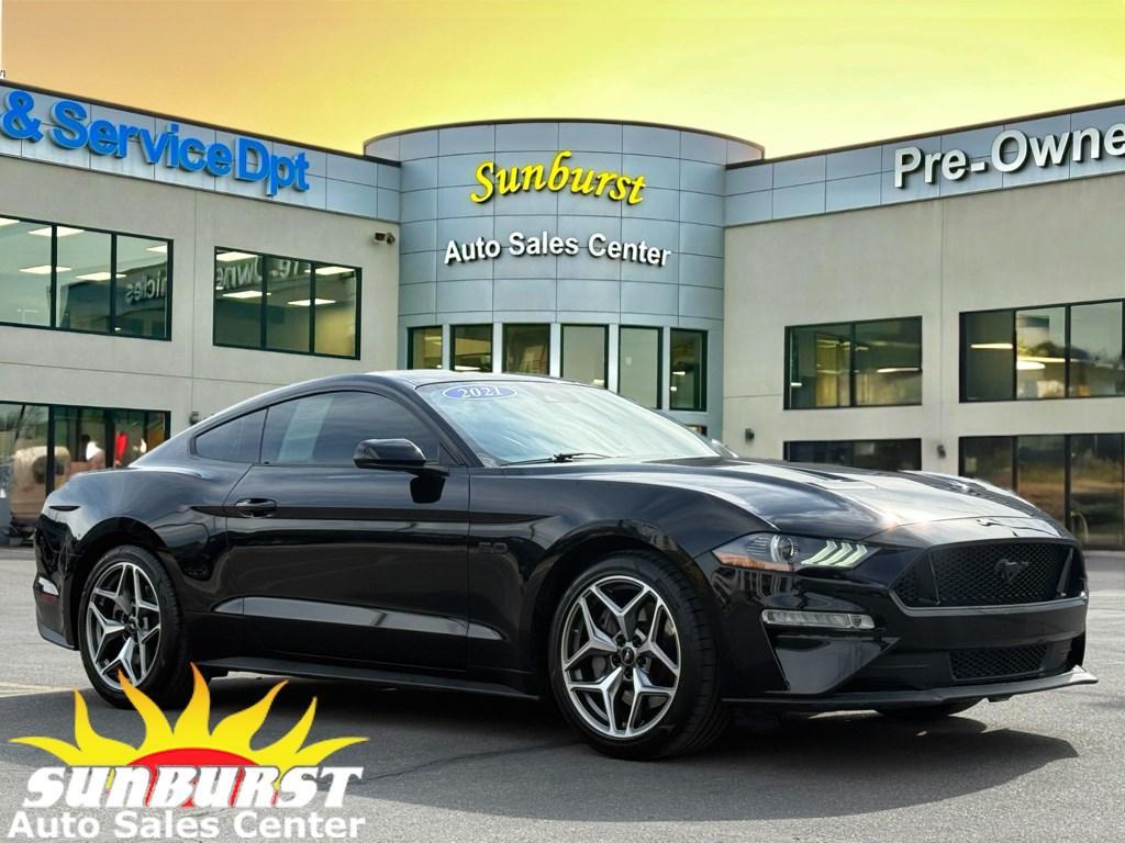 used 2021 Ford Mustang car, priced at $34,998