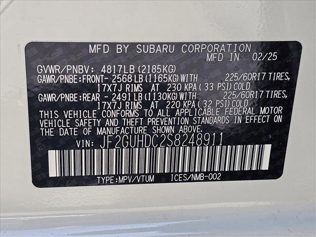 new 2025 Subaru Crosstrek car, priced at $28,791