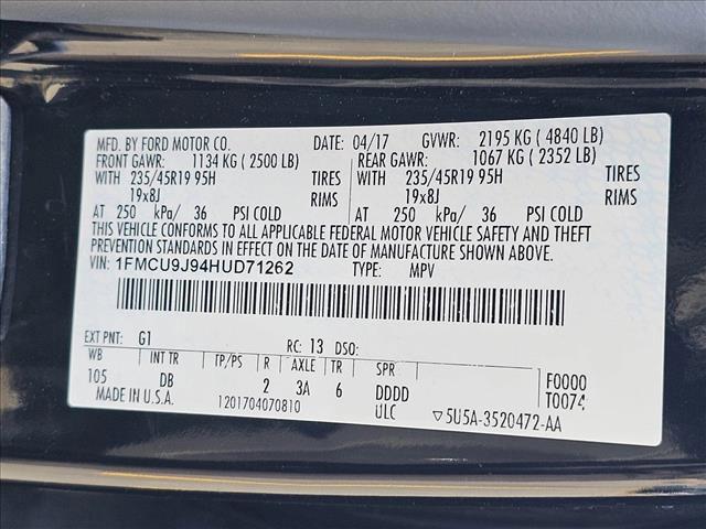 used 2017 Ford Escape car, priced at $13,708