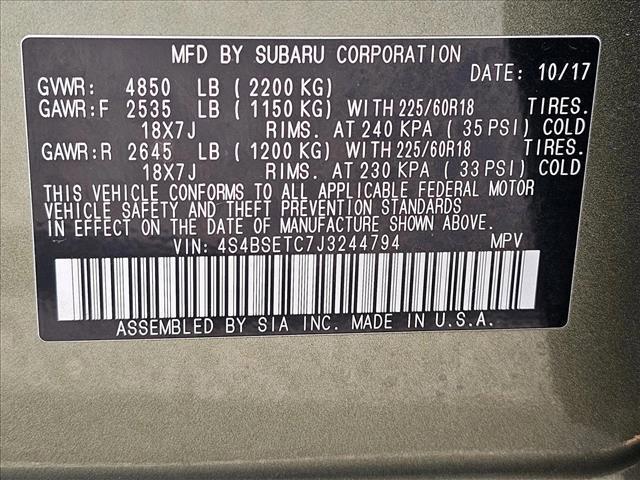 used 2018 Subaru Outback car, priced at $19,716