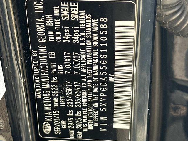 used 2016 Kia Sorento car, priced at $9,500