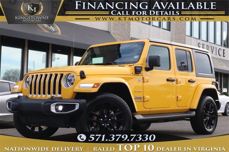 used 2021 Jeep Wrangler Unlimited 4xe car, priced at $26,995