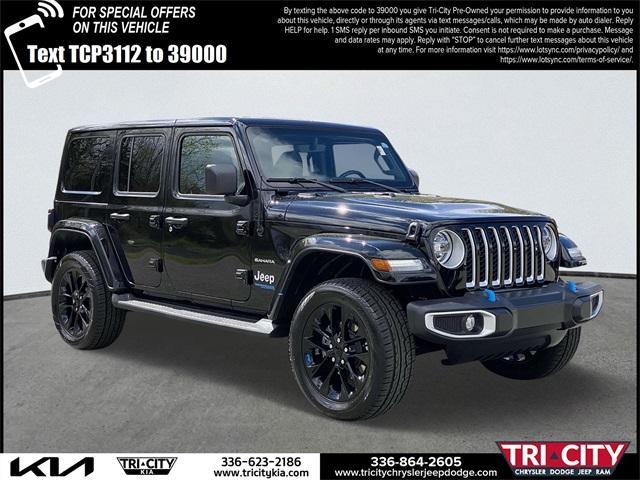 used 2022 Jeep Wrangler Unlimited 4xe car, priced at $39,000