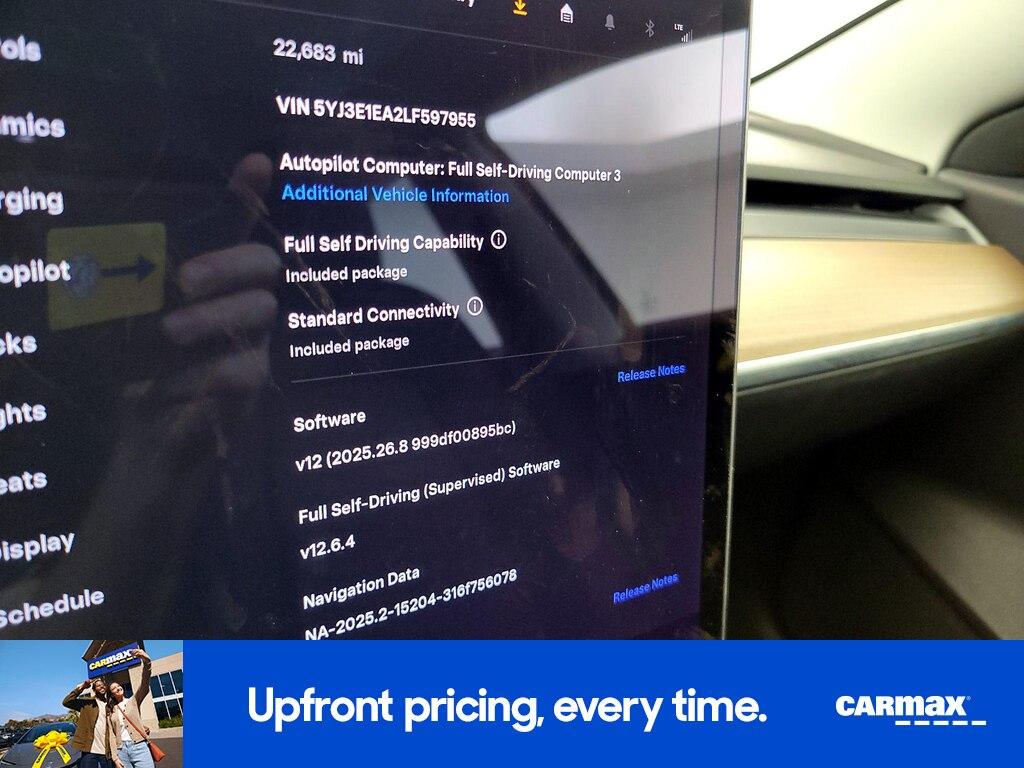 used 2020 Tesla Model 3 car, priced at $24,998