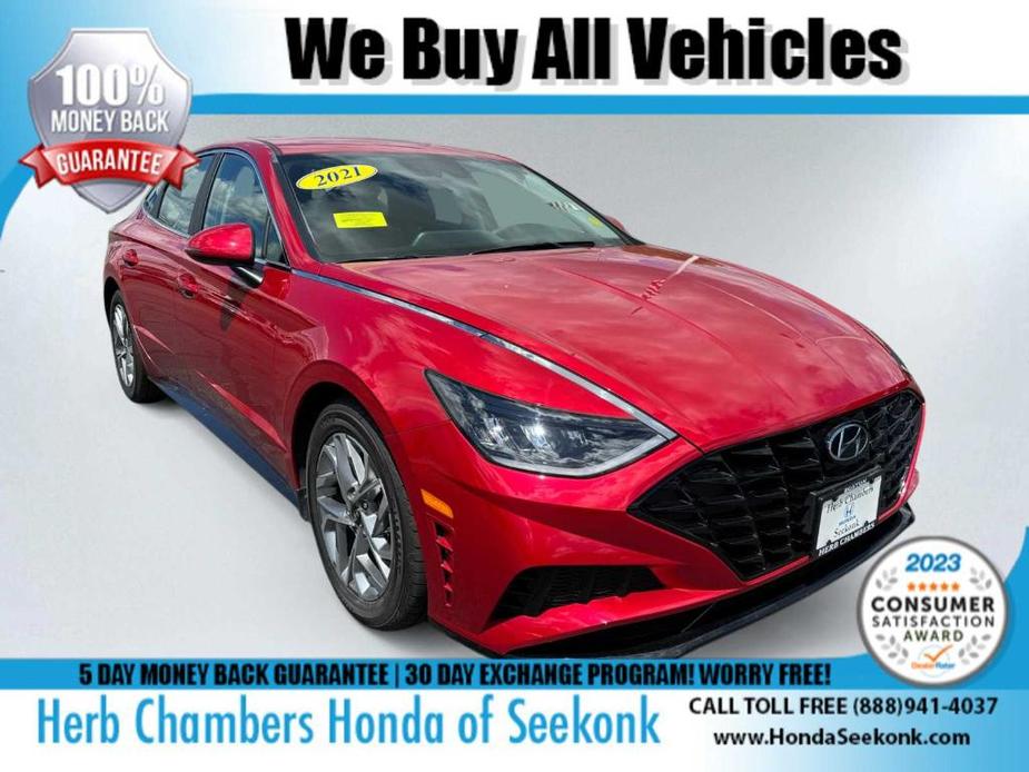 used 2021 Hyundai Sonata car, priced at $21,388