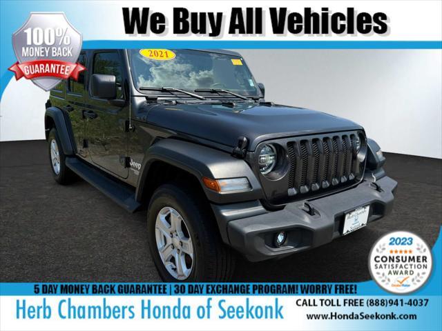 used 2021 Jeep Wrangler Unlimited car, priced at $29,968