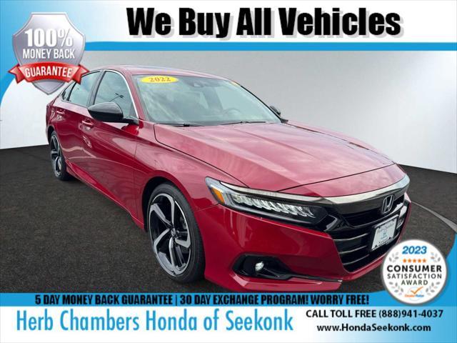 used 2022 Honda Accord car, priced at $28,588