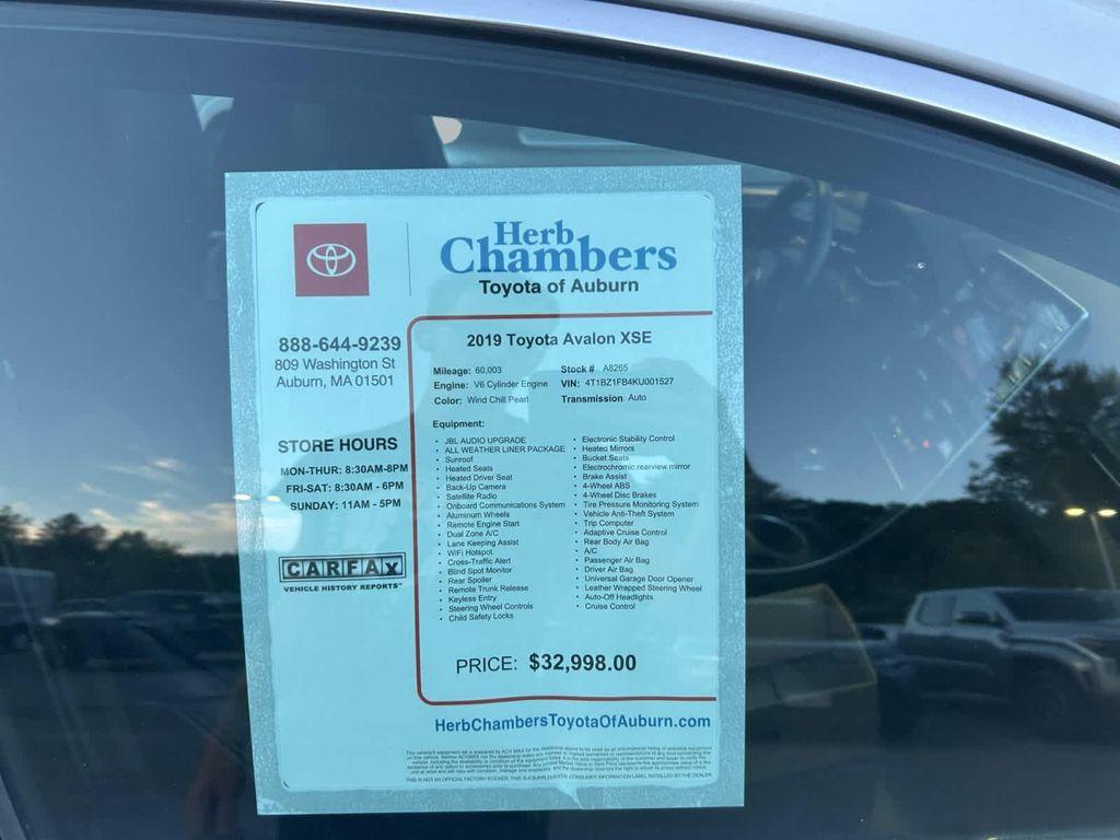 used 2019 Toyota Avalon car, priced at $27,467