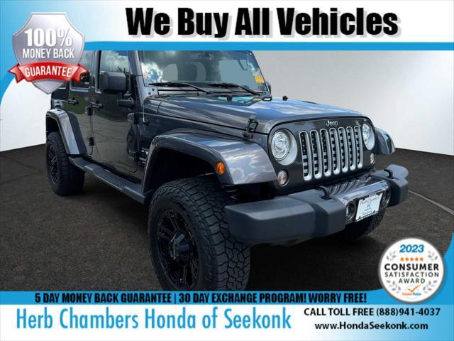 used 2017 Jeep Wrangler Unlimited car, priced at $23,288