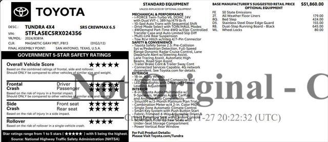 used 2024 Toyota Tundra car, priced at $48,968