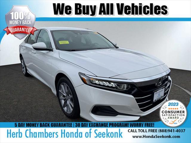 used 2021 Honda Accord car, priced at $22,700