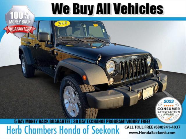 used 2018 Jeep Wrangler JK Unlimited car, priced at $22,868