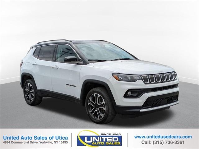 used 2022 Jeep Compass car, priced at $25,495
