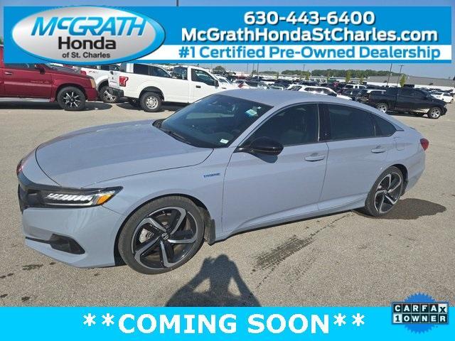 used 2022 Honda Accord Hybrid car, priced at $27,555